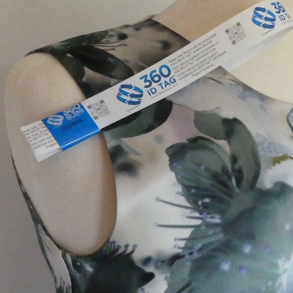 LK Bennett Black Ribbon Zanetta Blossom Garden Print Silk Blouse Top USA Size 4 - Picture 10 of 15